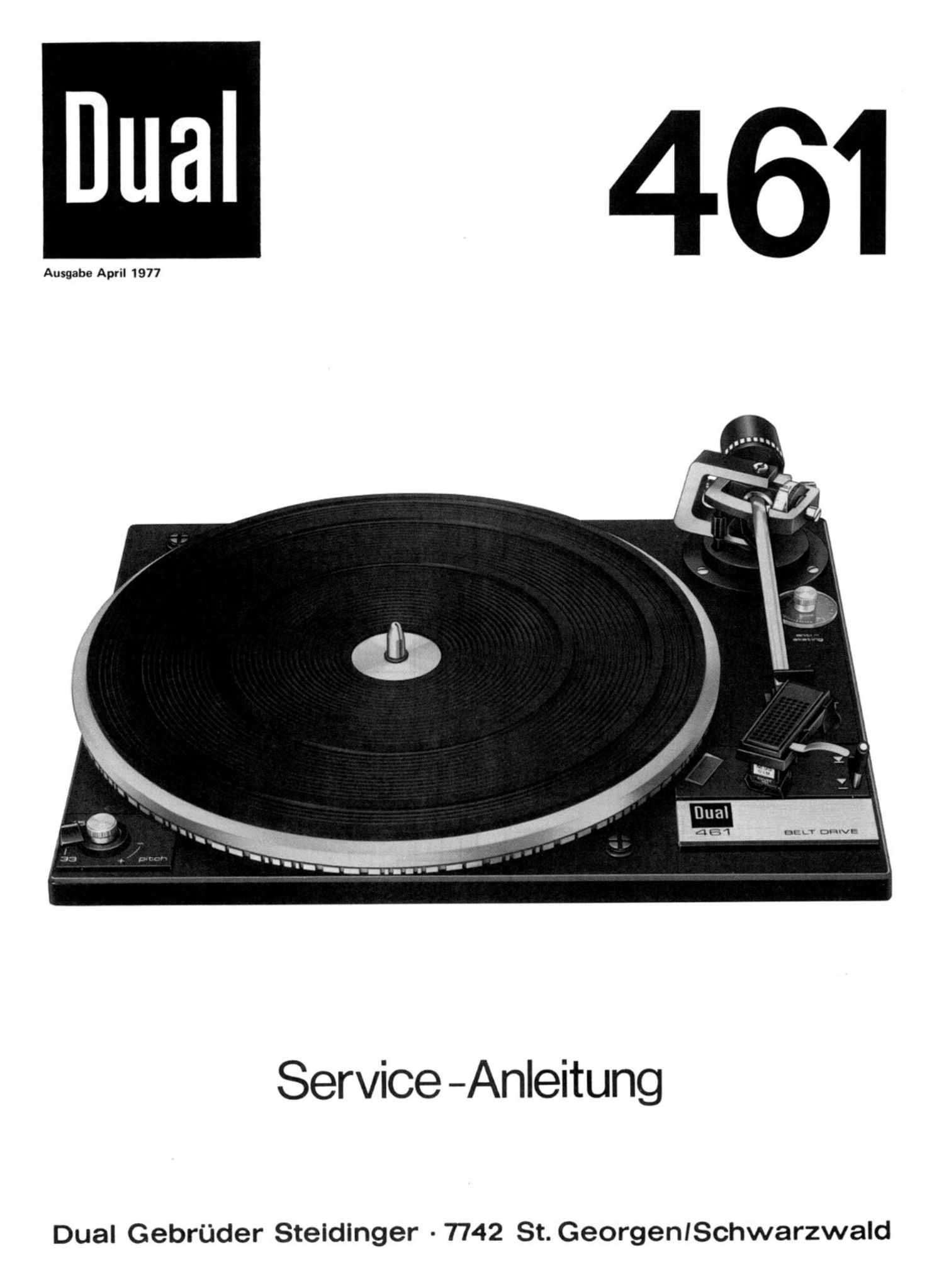 Dual 461 Service Manual