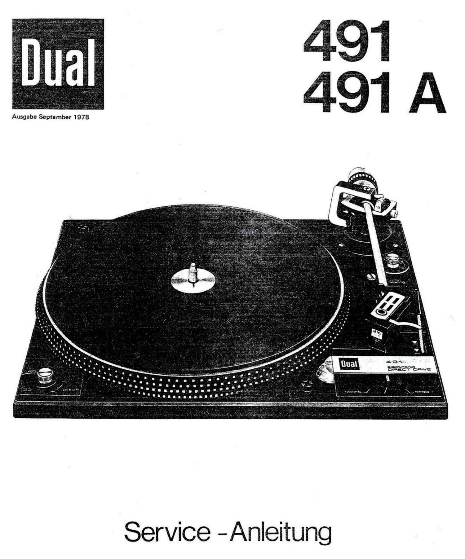 Dual 491 A Service Manual