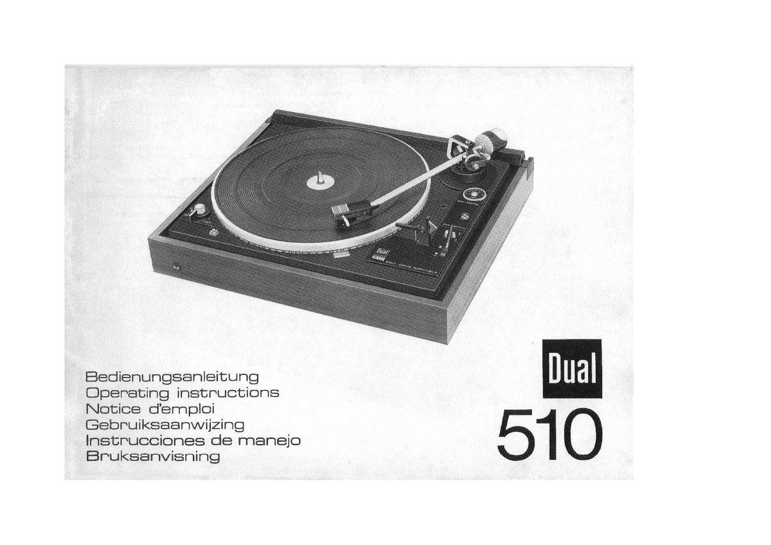 Dual 510 Owners Manual
