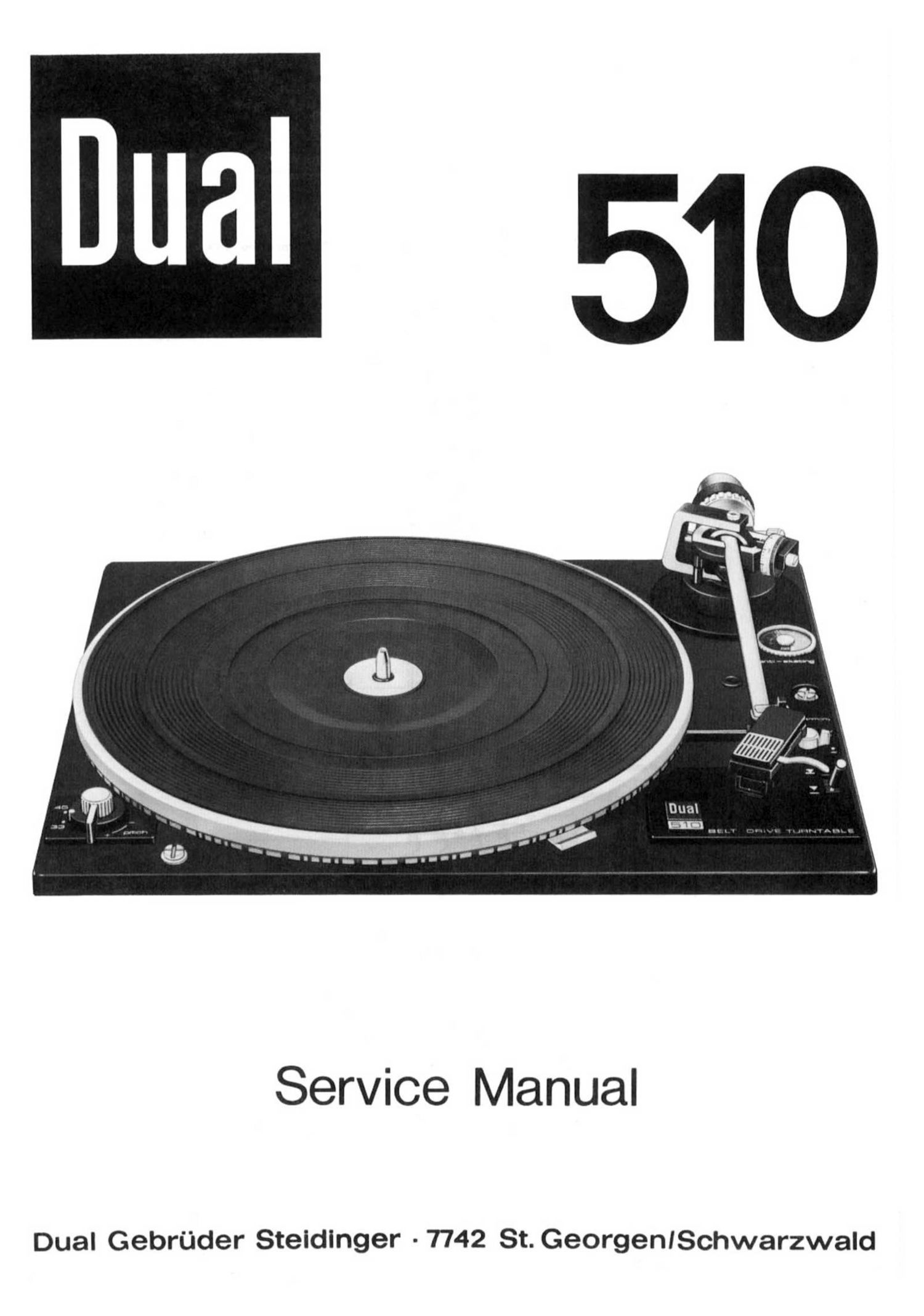 Dual 510 Service Manual