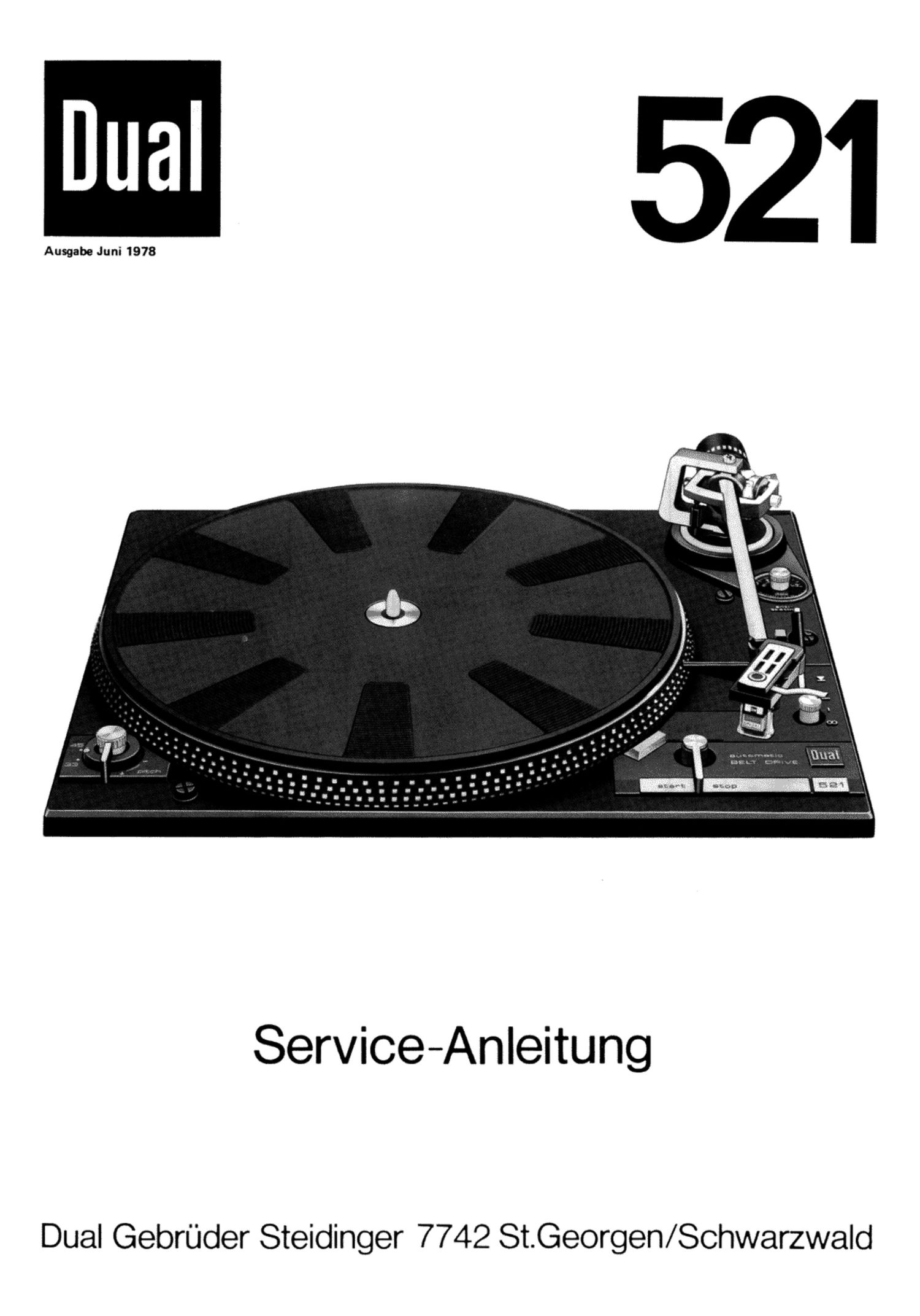 Dual 521 Service Manual