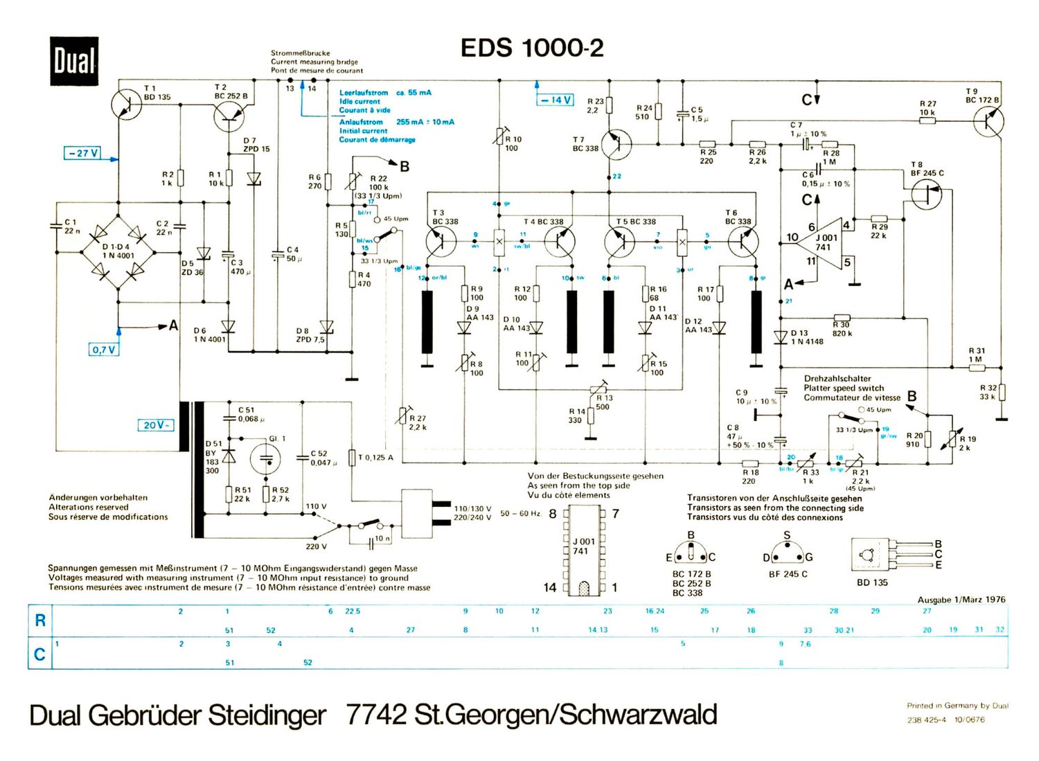 Dual 721 Schematic