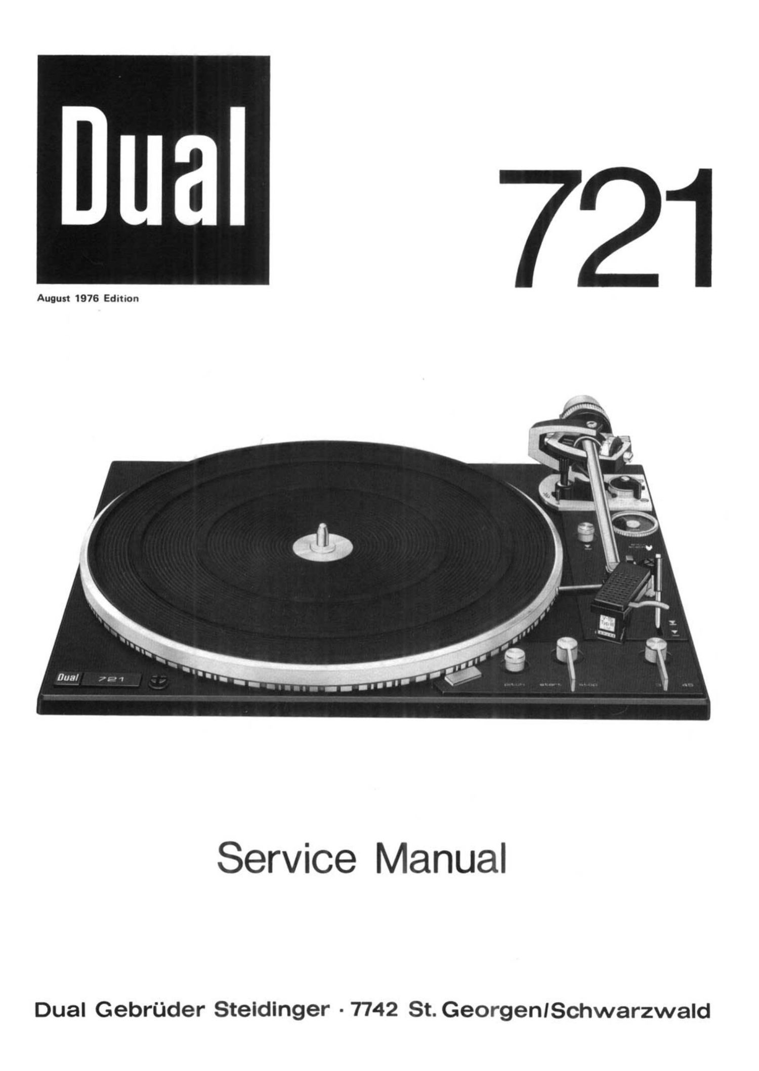 Dual 721 Service Manual 2