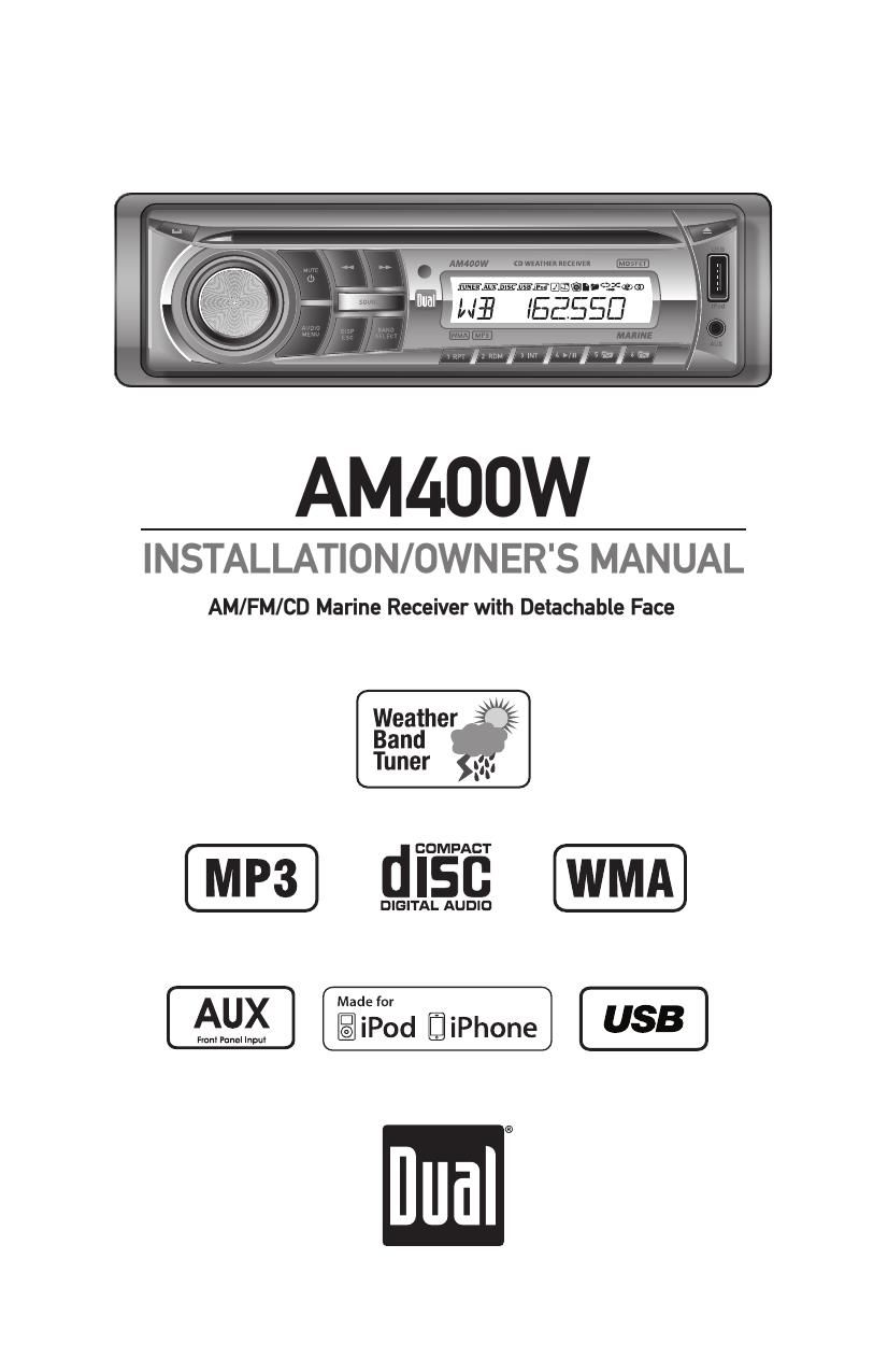Dual AM 400W Owners Manual