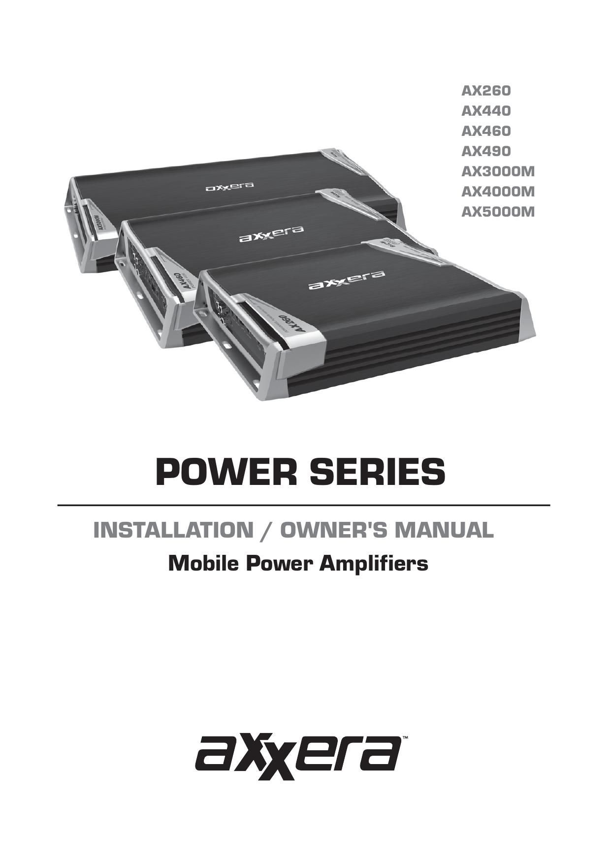 Dual Axxera AX 4000M Owners Manual