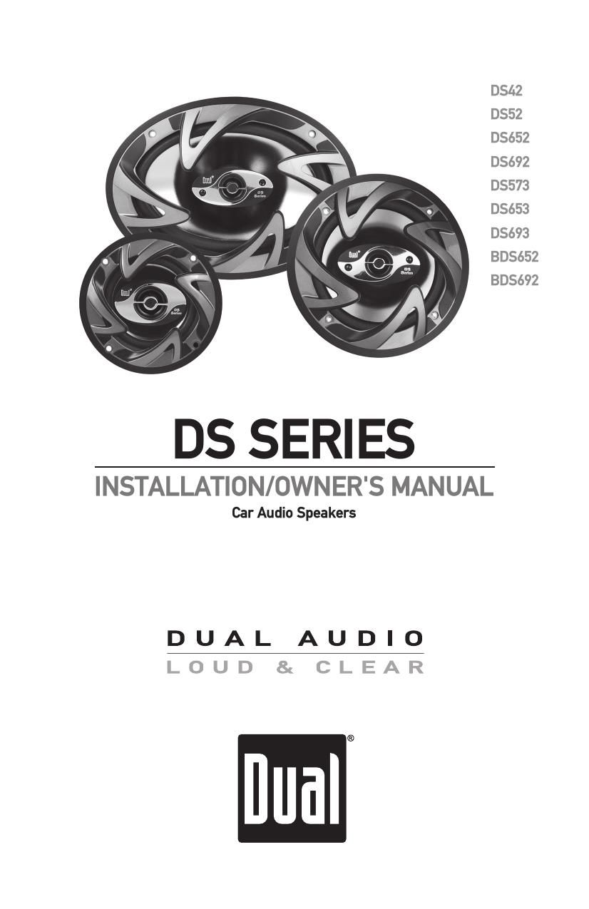 Dual BDS 692 Owners Manual