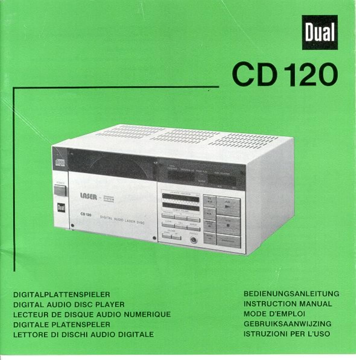 Dual CD 120 Owners Manual