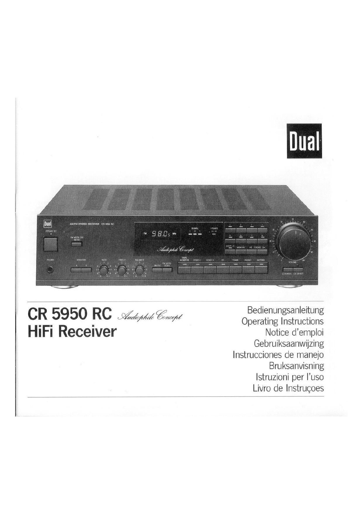 Dual CD 5950 RC Owners Manual
