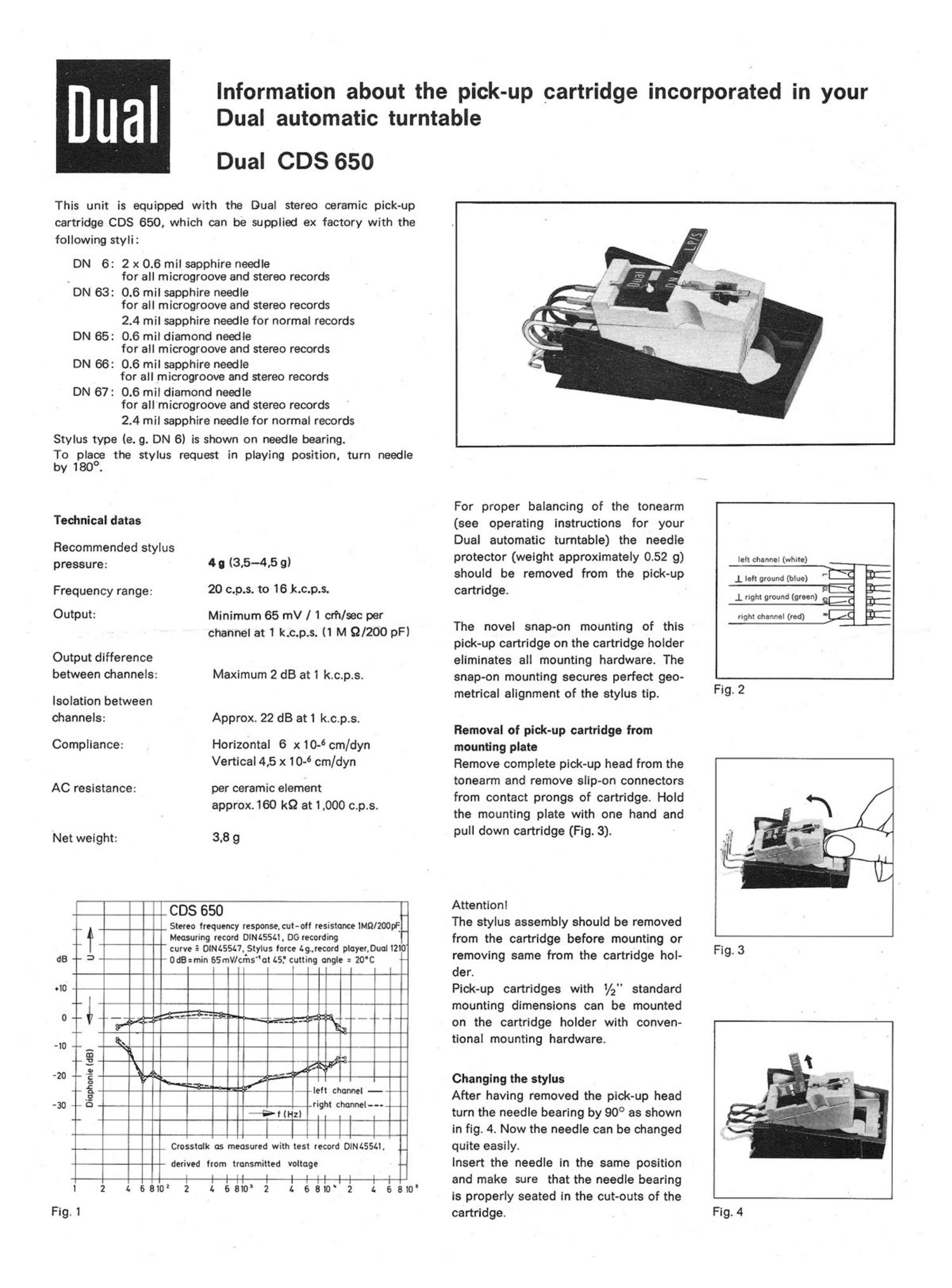 Dual CDS 650 Owners Manual 3