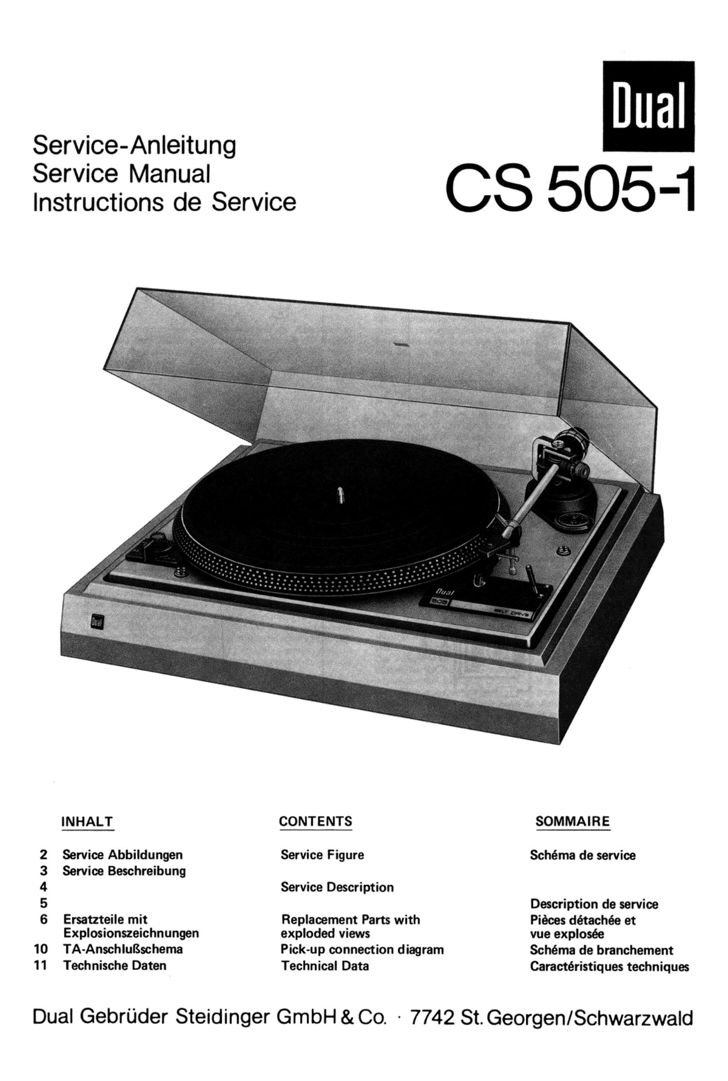 Dual CS 5051 Service Manual