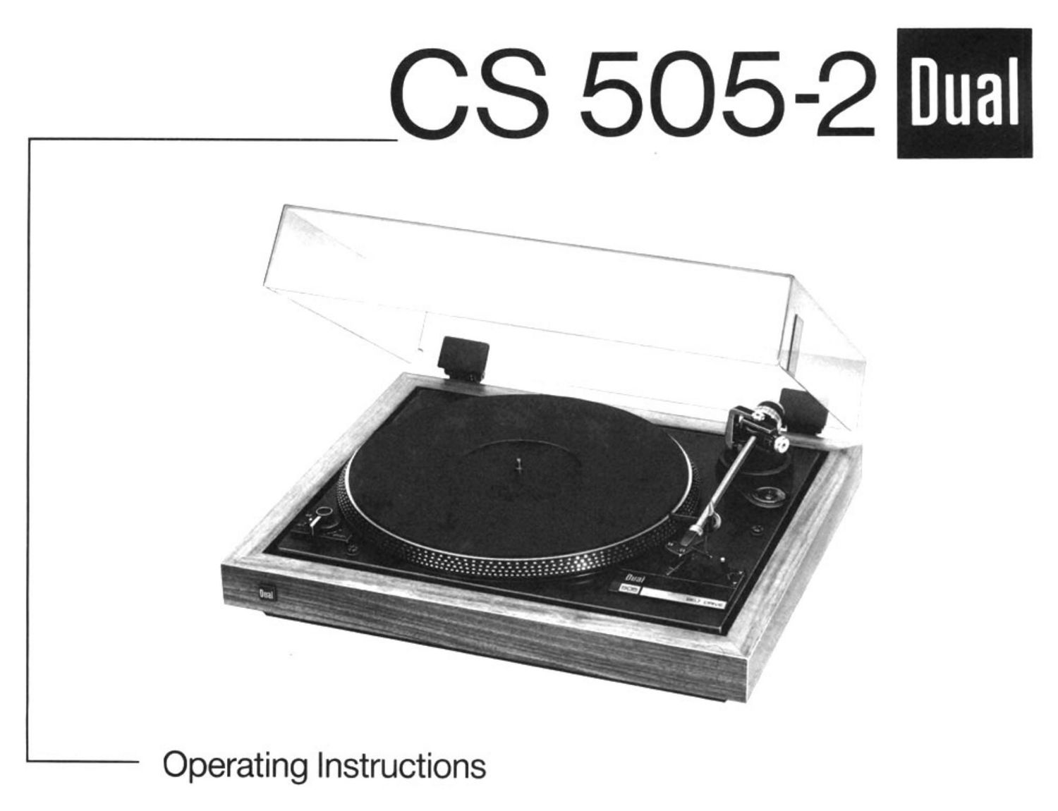 Dual CS 5052 Owners Manual