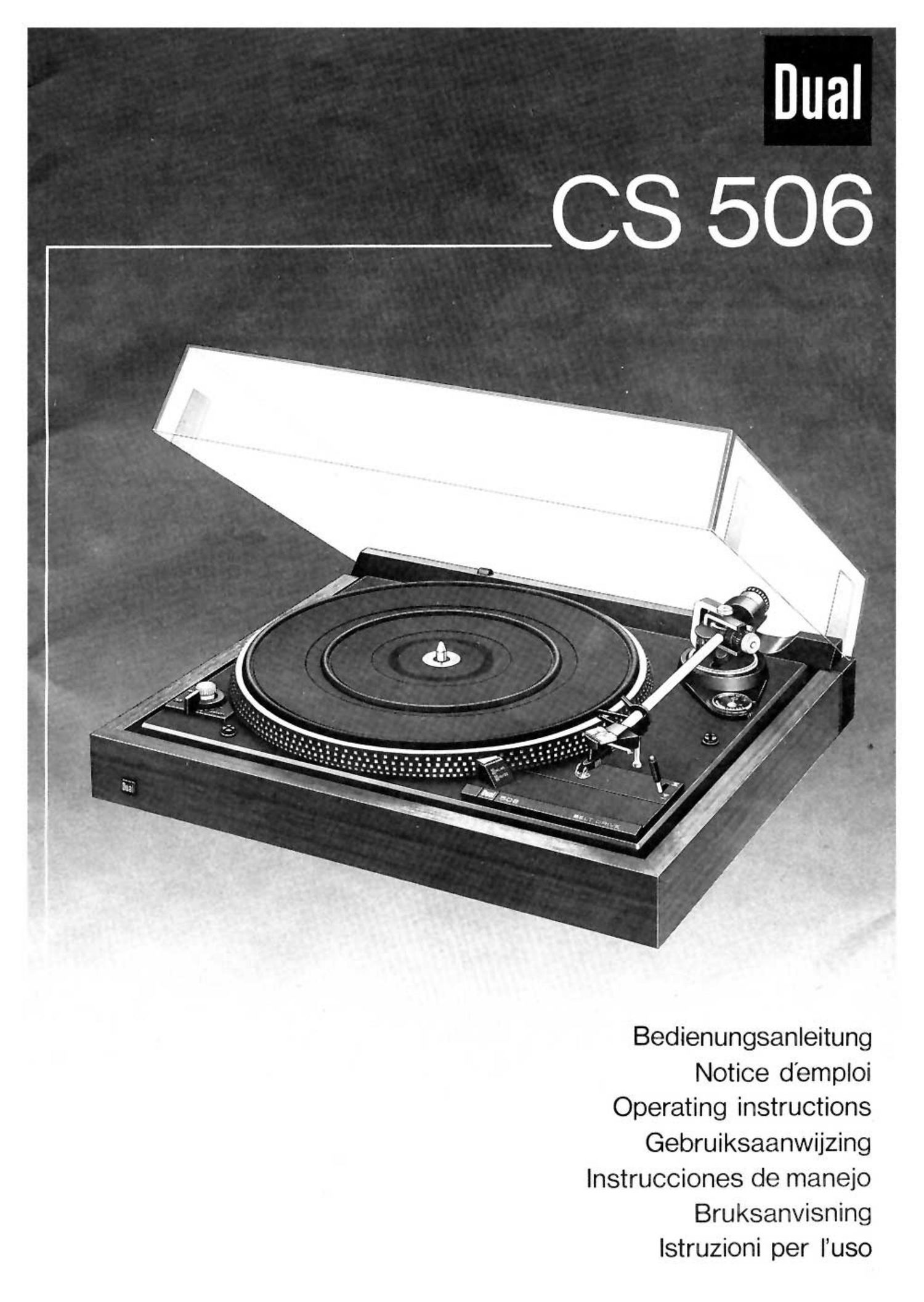 Dual CS 506 Owners Manual