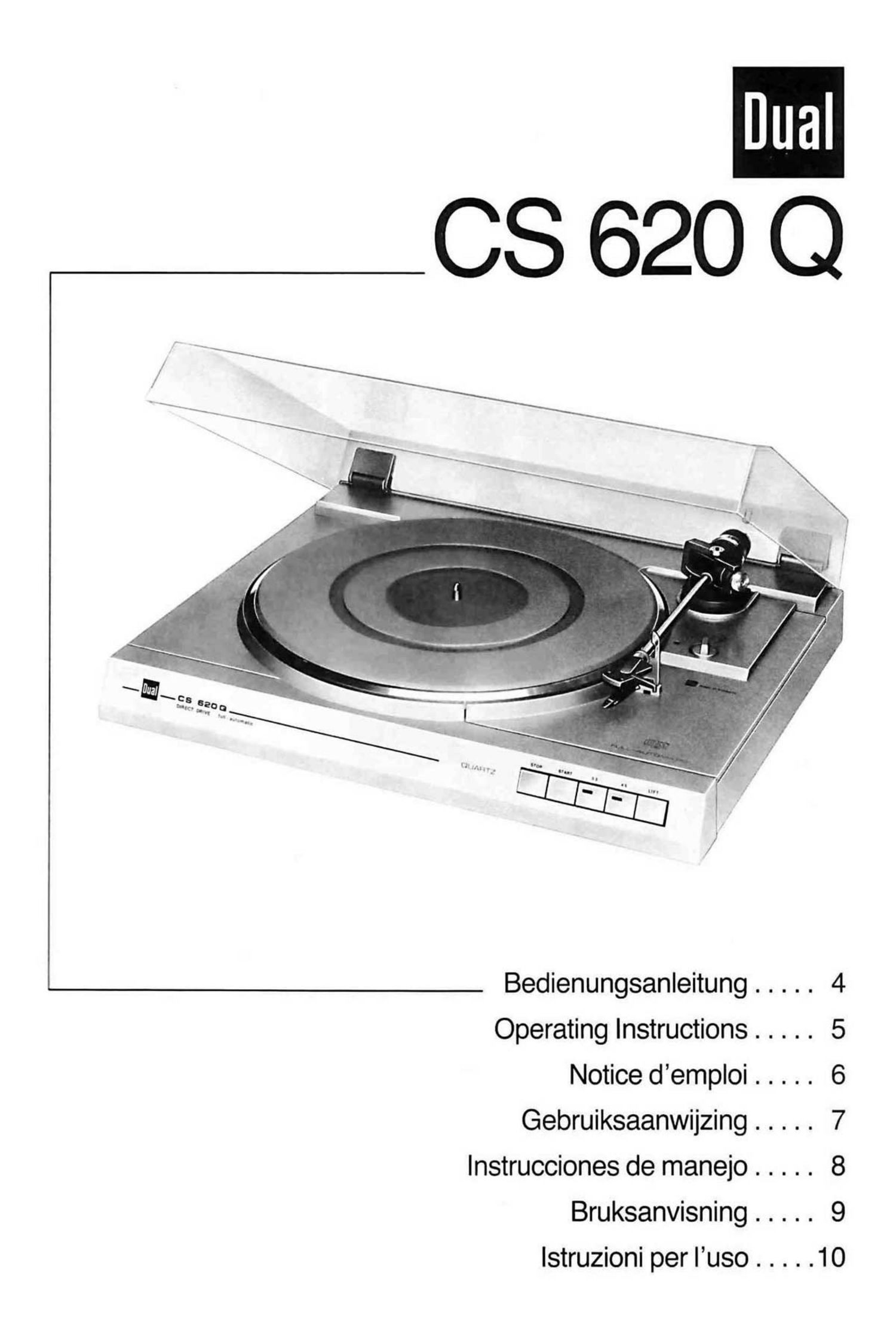 Dual CS 620 Q Owners Manual