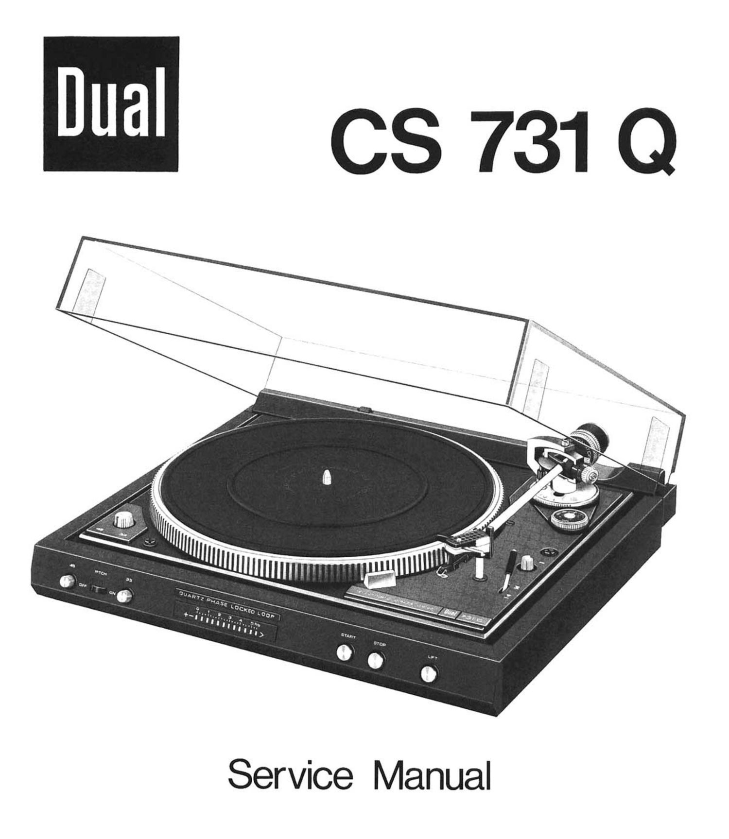 Dual CS 731 Q Service Manual
