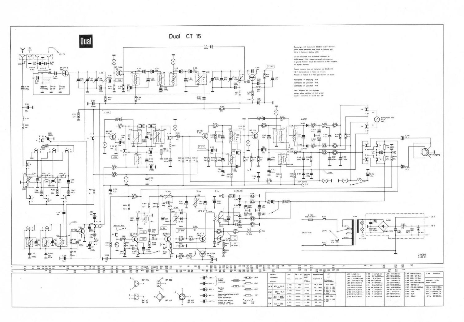 Dual CT 15 Schematic