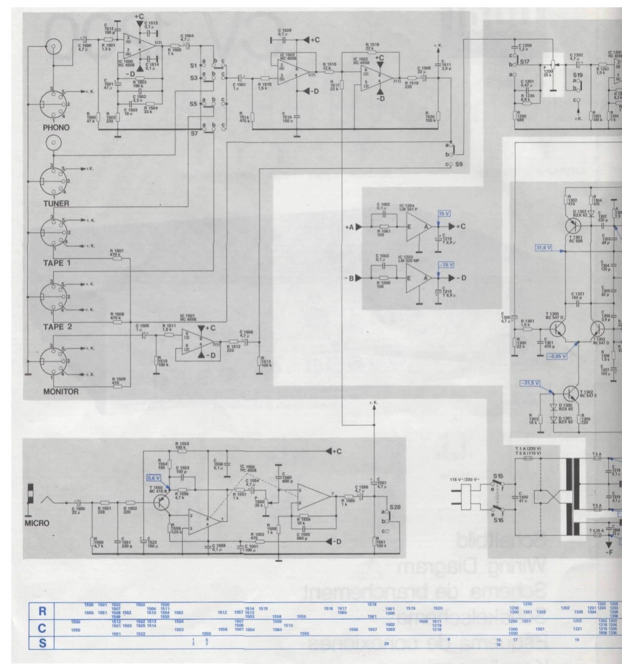 Dual CV 1200 Schematic