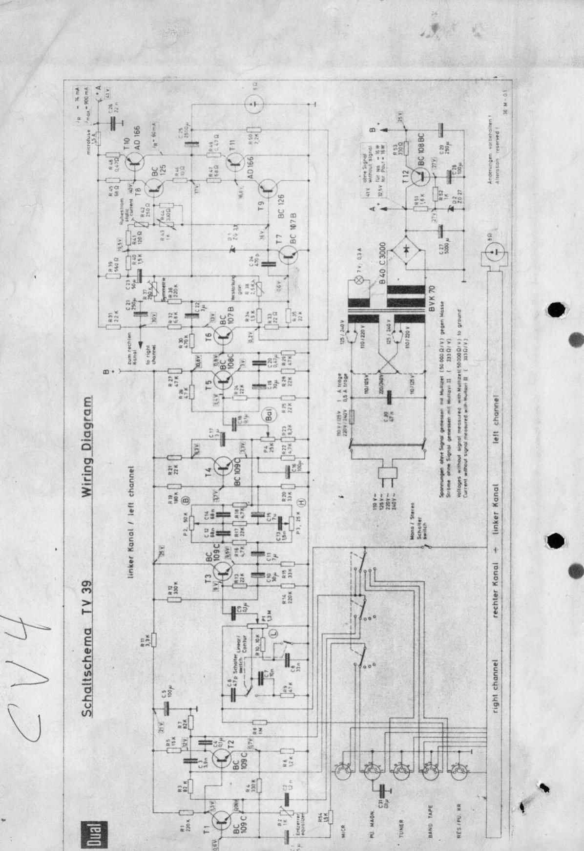 Dual CV 4 Service Manual