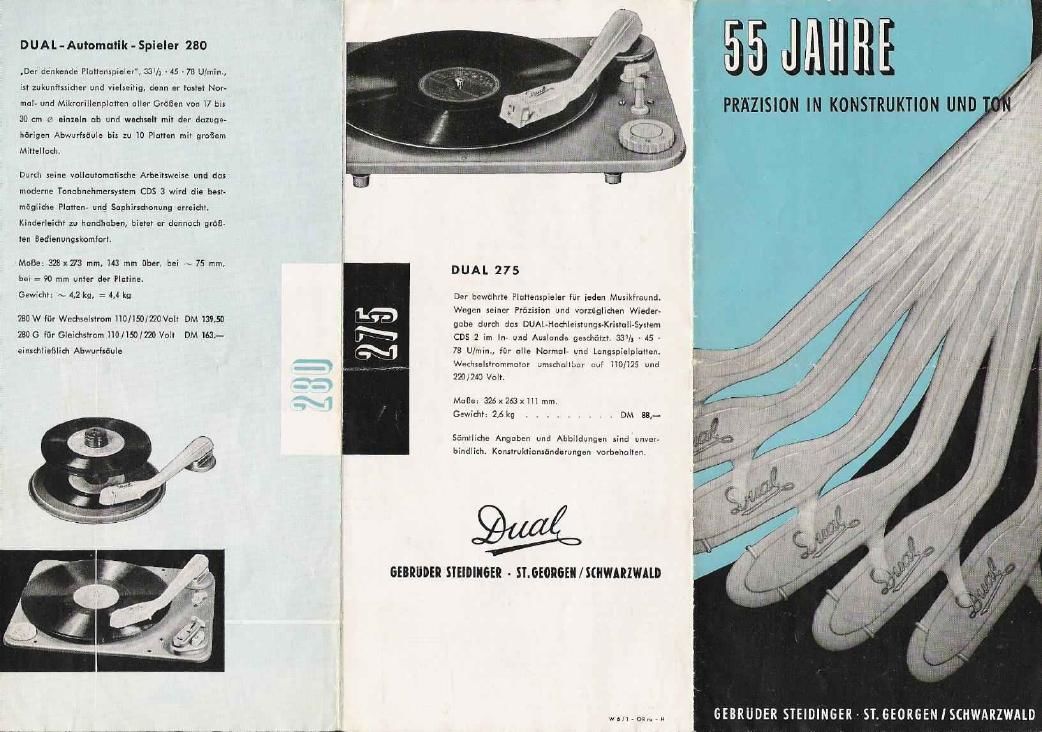 Dual 1955 Catalog