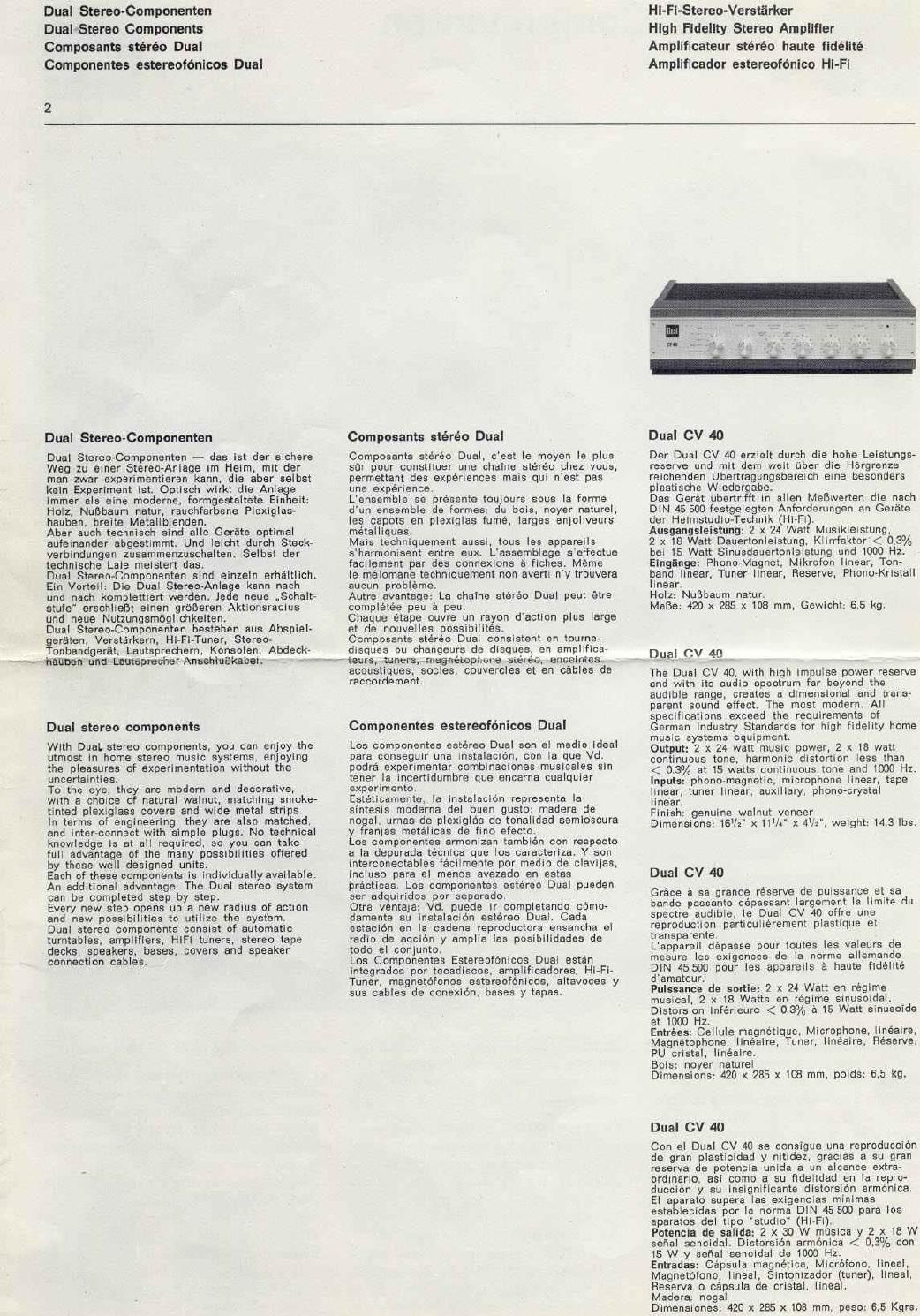 Dual 1969 Catalog