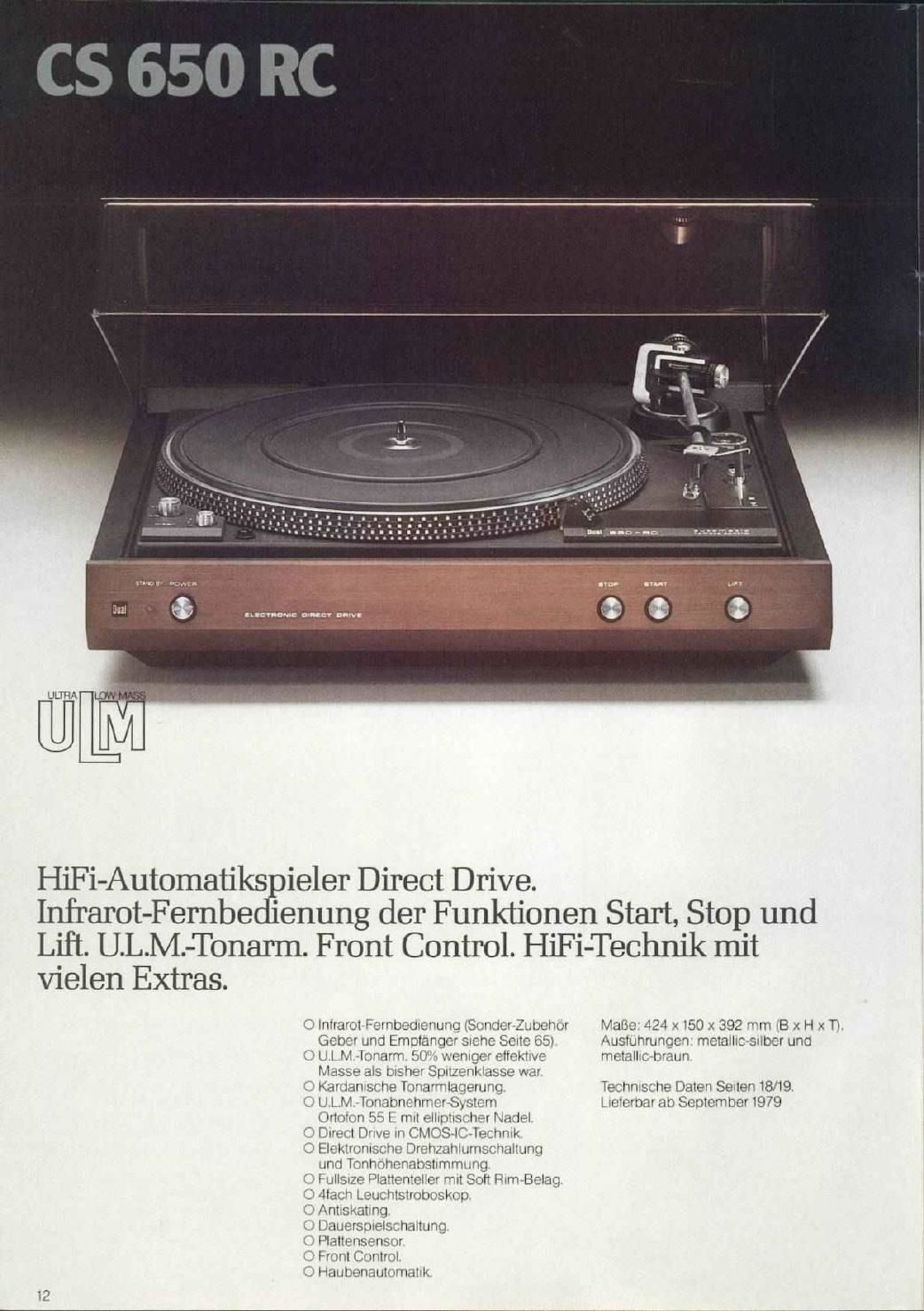 Dual 1979 Catalog