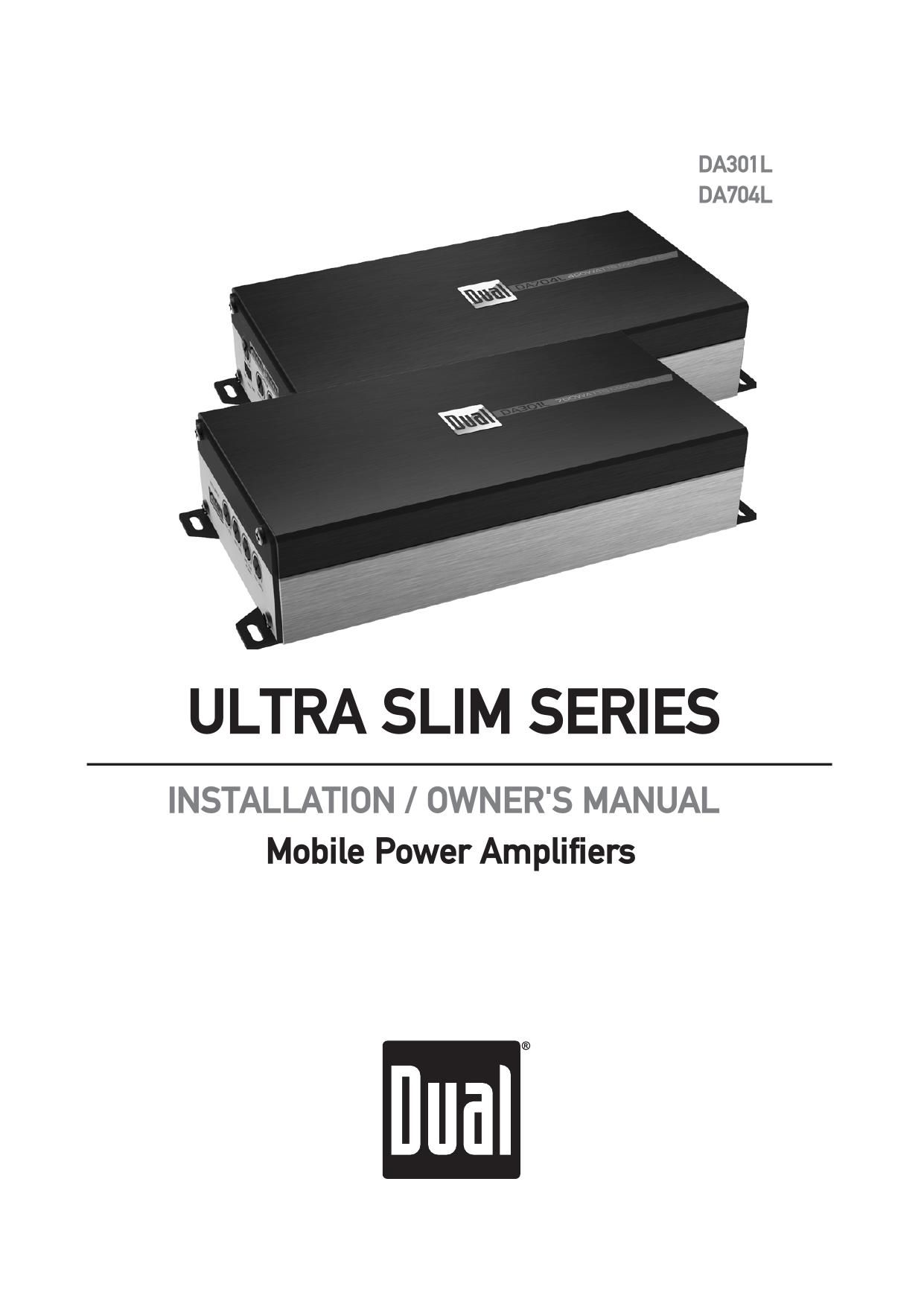 Dual DA 301L Owners Manual