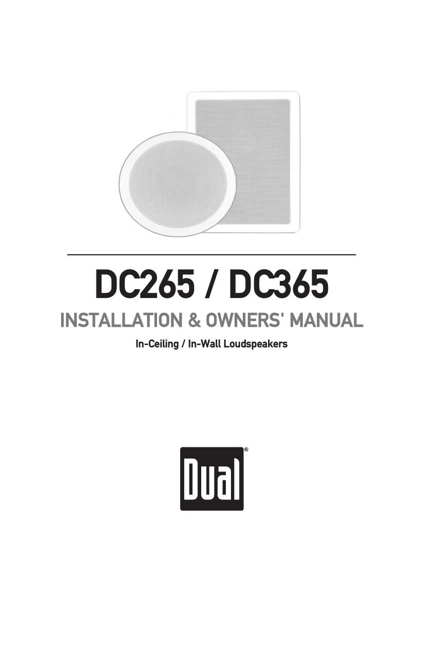 Dual DC 265 Owners Manual