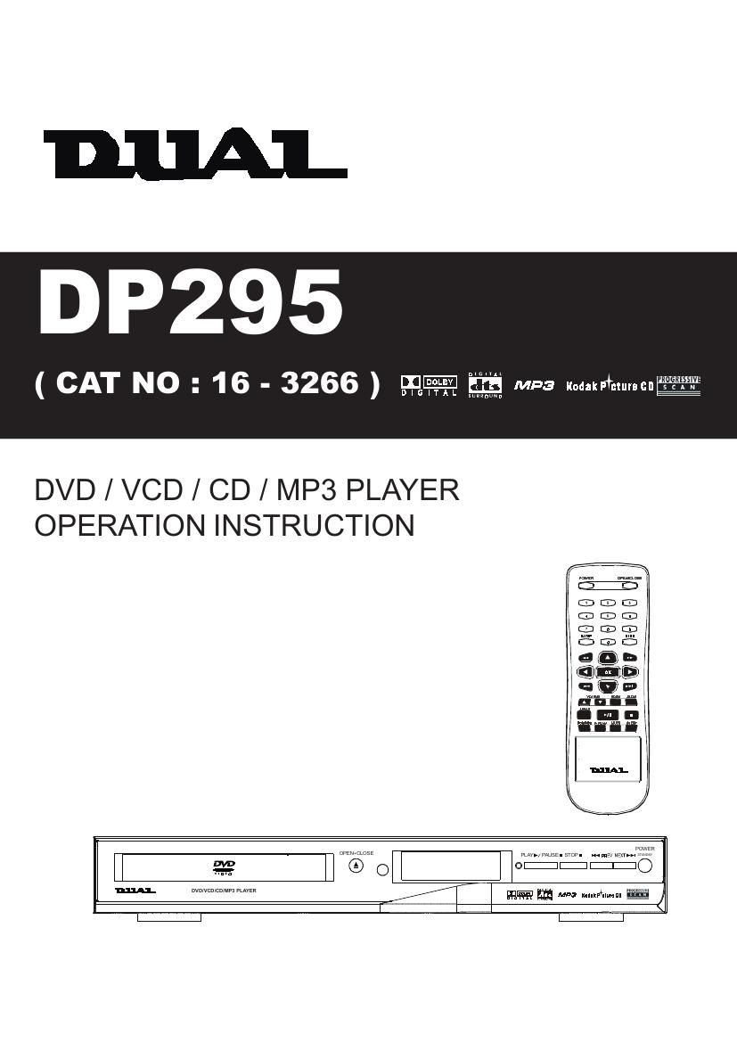 Dual DP 295 Owners Manual