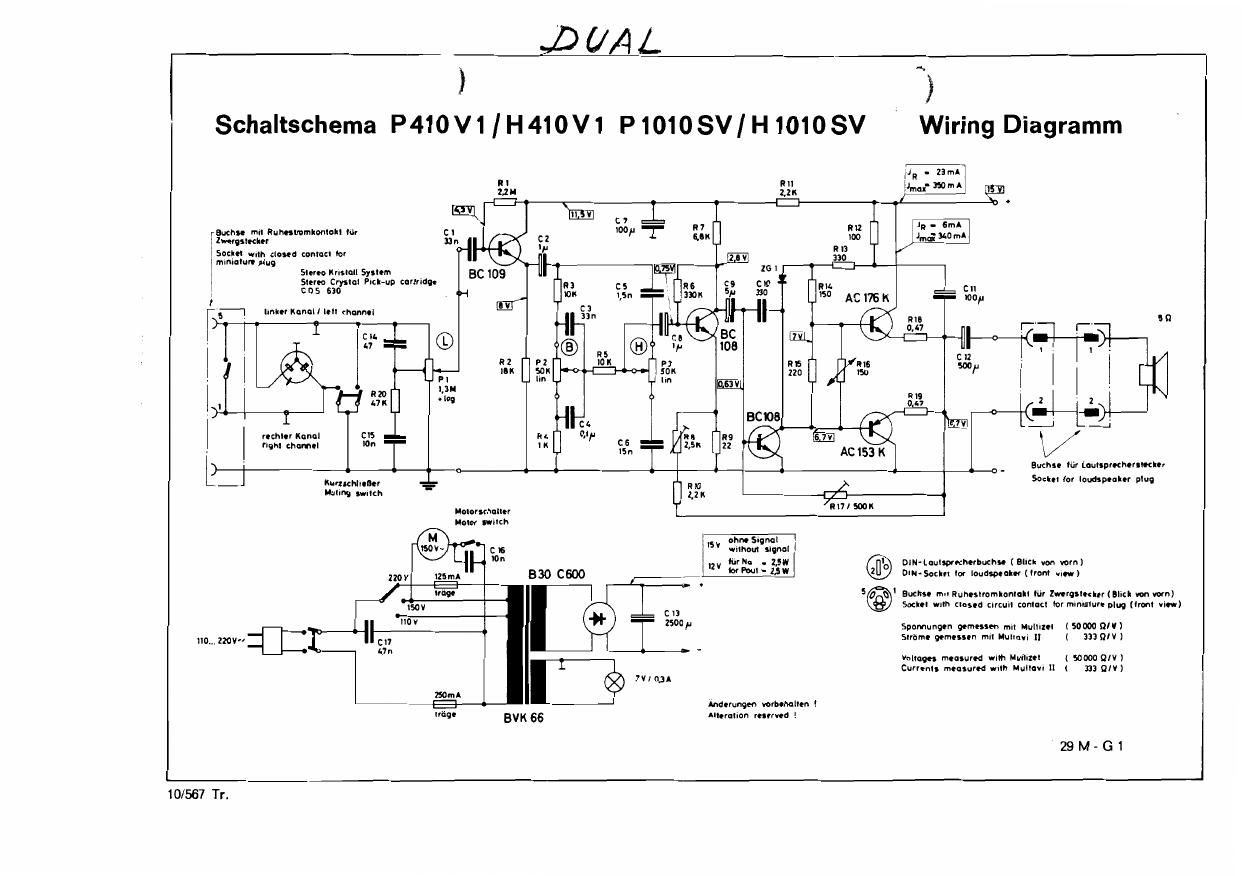 Dual H 1010 SV Schematic