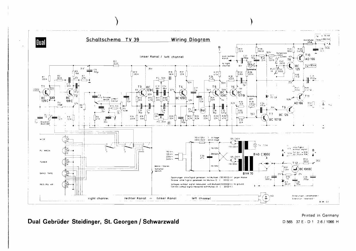 Dual TV 39 Schematic