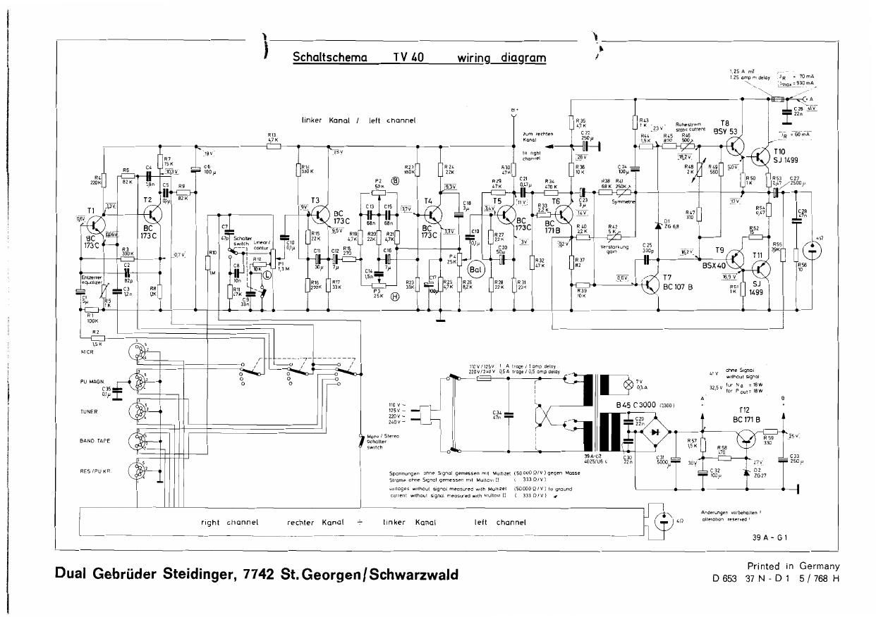 Dual TV 40 Schematic