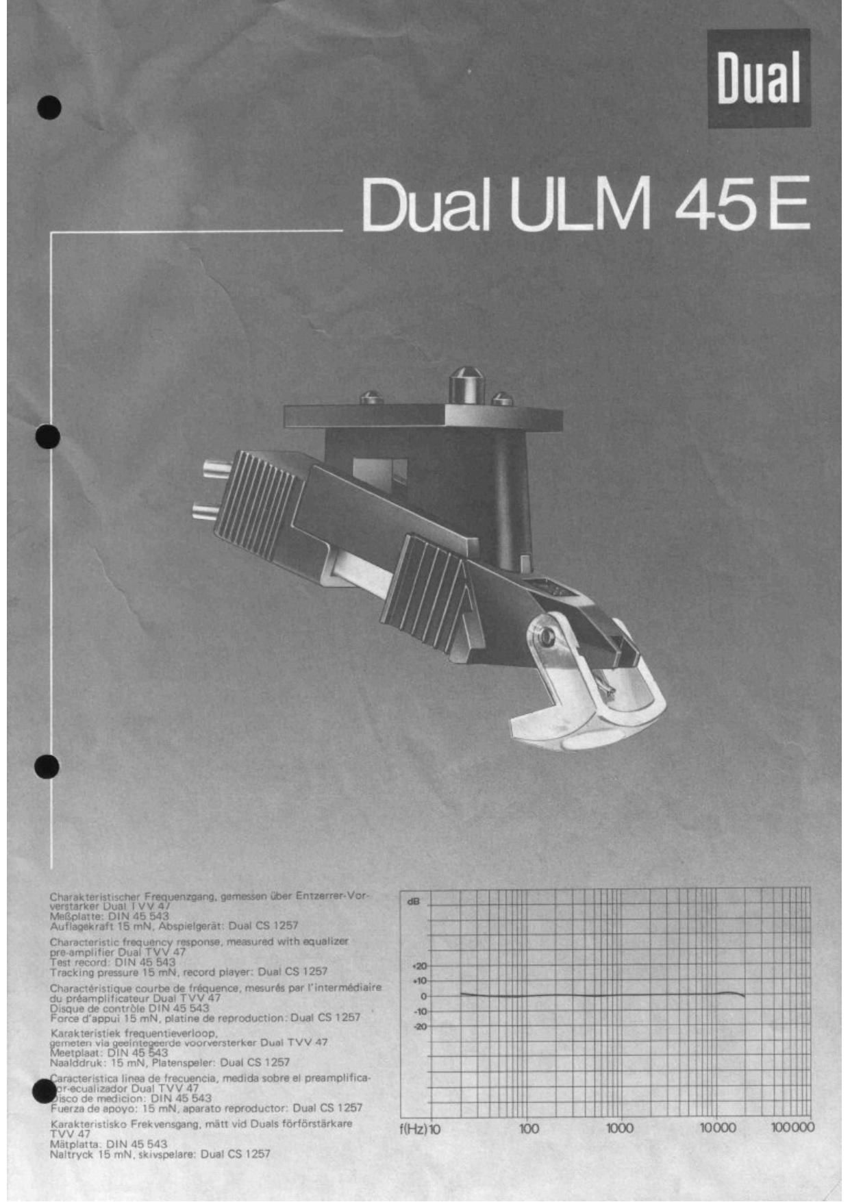 Dual ULM 45E Owners Manual