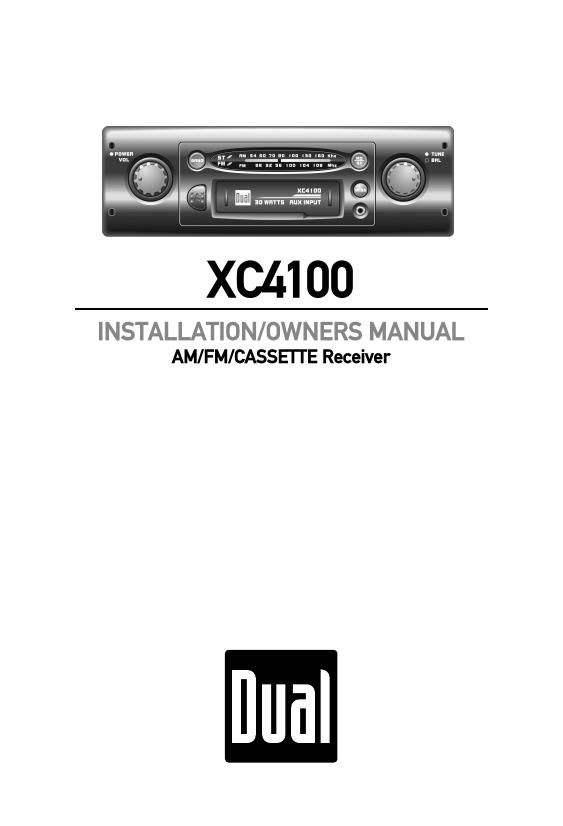 Dual XC 4100 Owners Manual