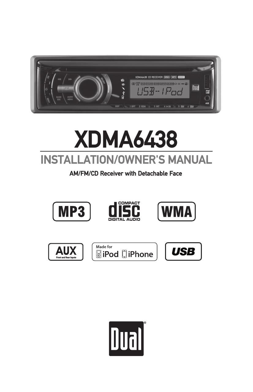 Dual XDMA 6438 Owners Manual