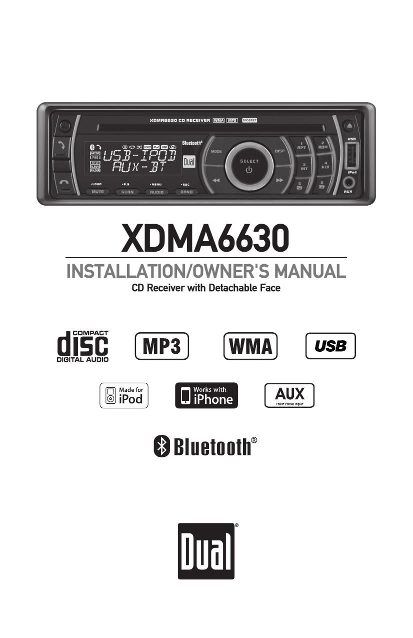 Dual XDMA 6630 Owners Manual