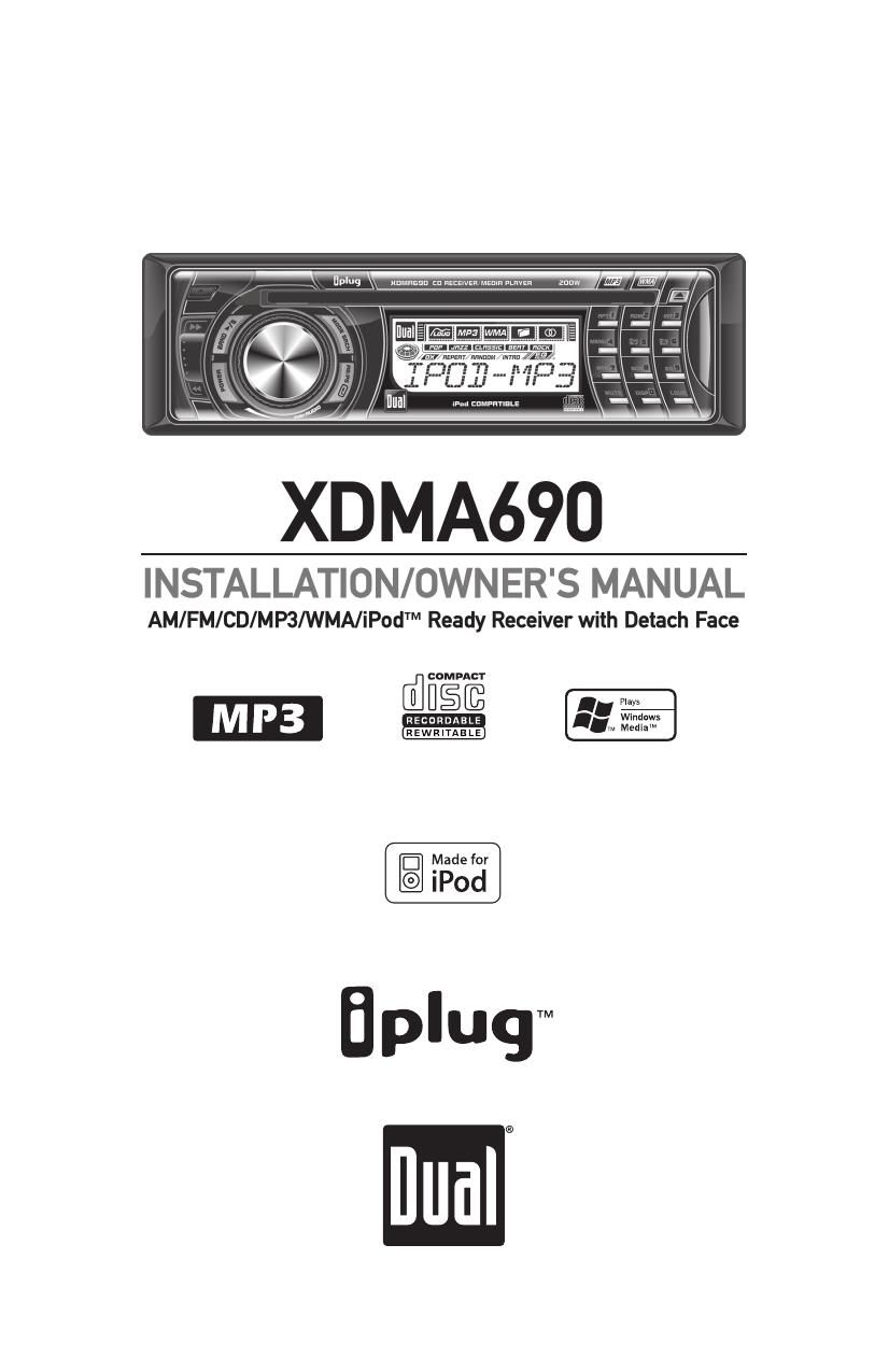 Dual XDMA 690 Owners Manual