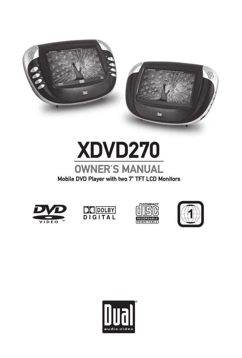 Dual XDVD 270 Owners Manual
