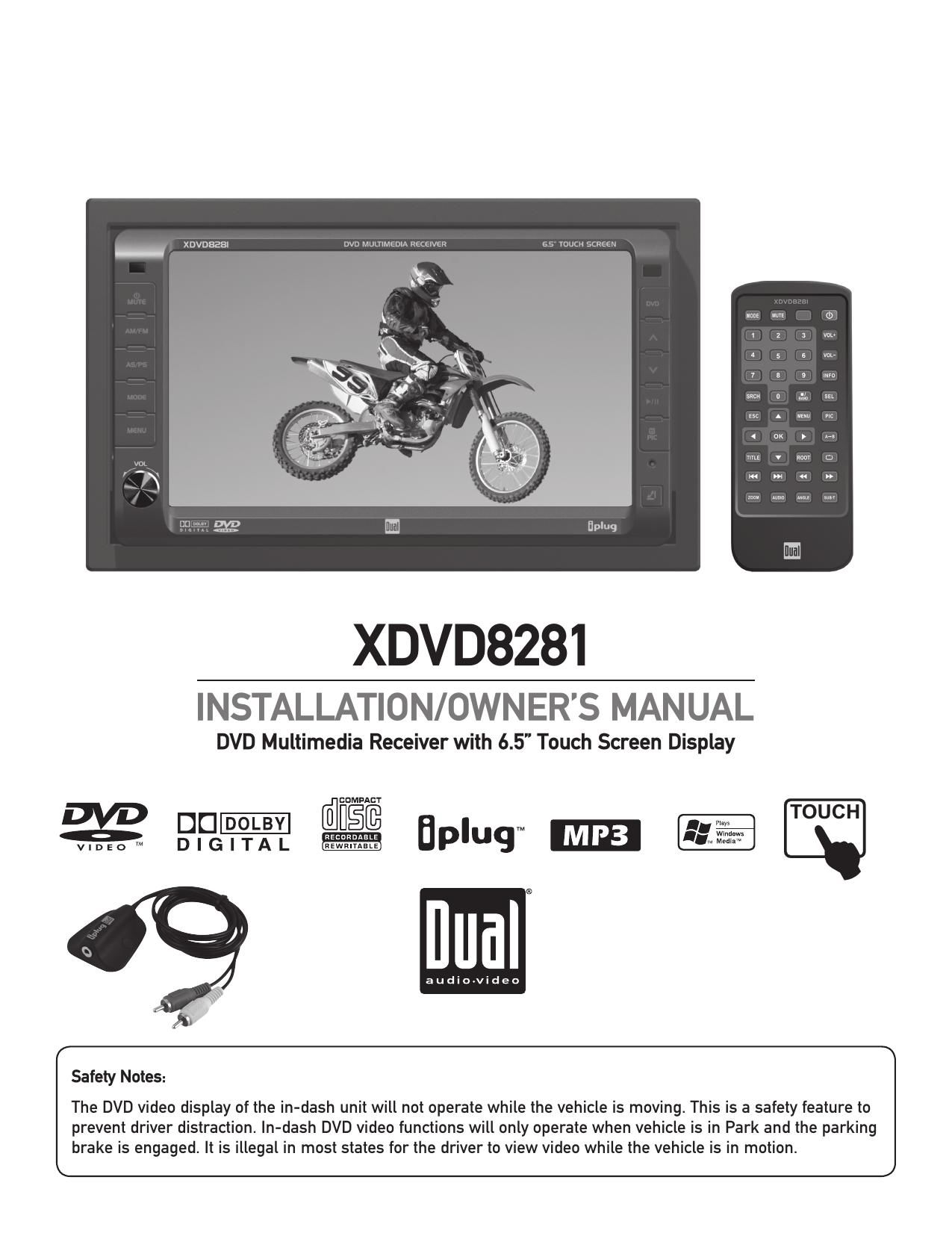 Dual XDVD 8281 Owners Manual
