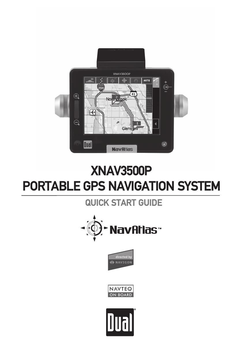 Dual XNAV 3500P Owners Manual