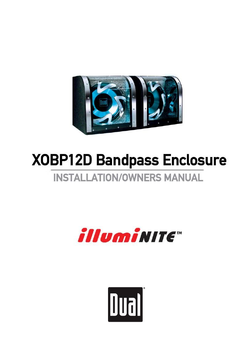 Dual XOBP 12D Owners Manual