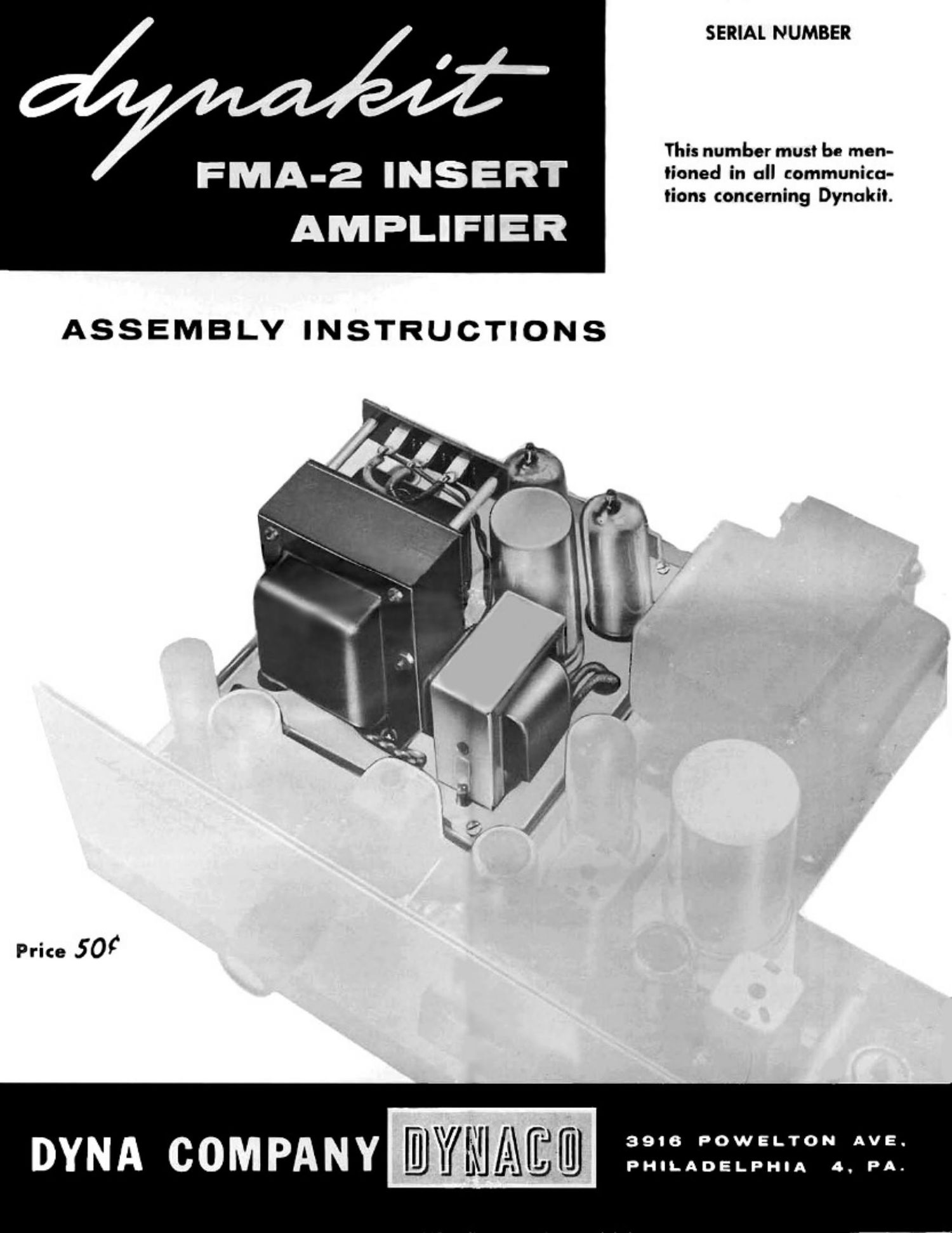 Dynaco FMA 2 Service Manual