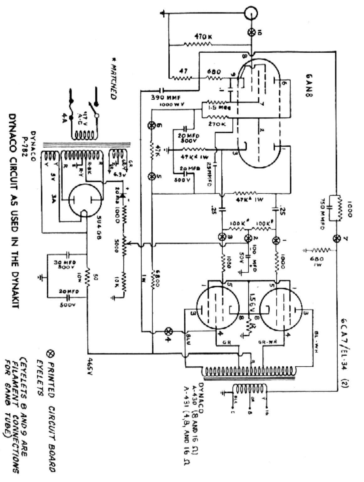 Dynaco Mark II Schematic