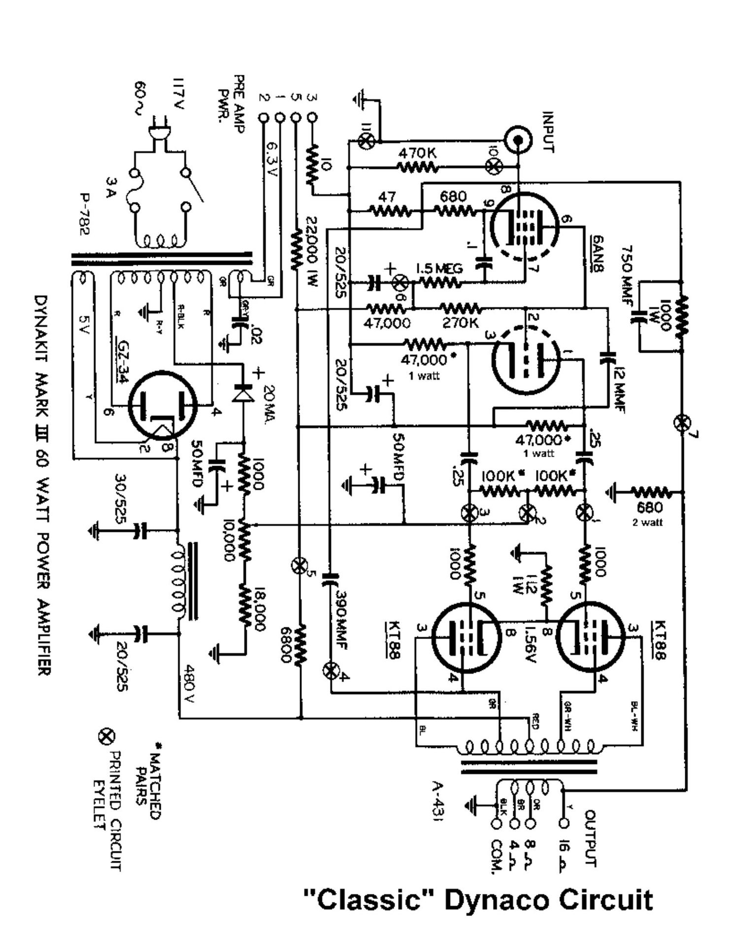 Dynaco Mark III Schematic