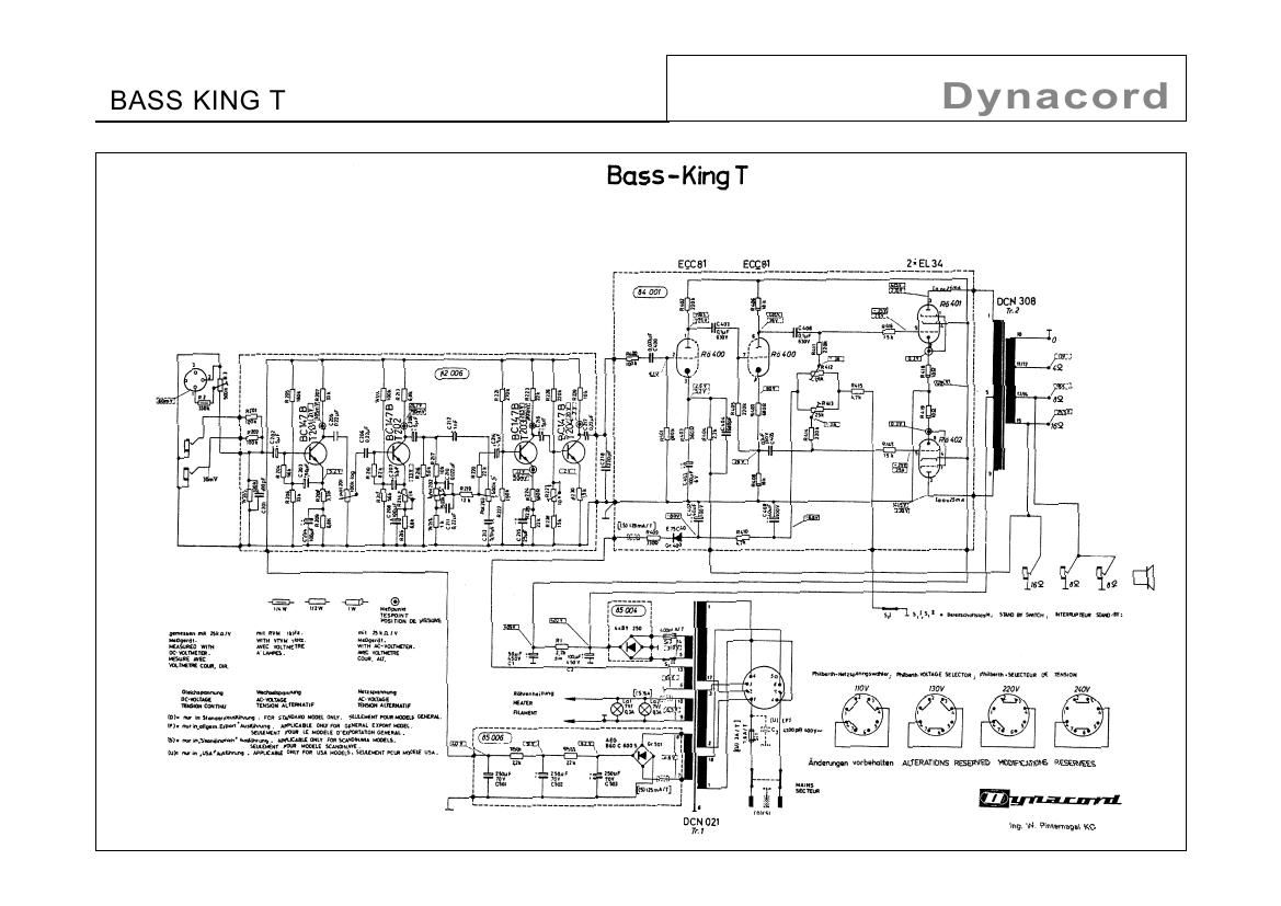 Dynacord Bassking t pwr sch