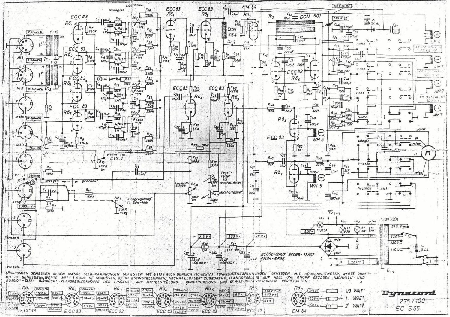 Dynacord Echocord ECS65 sch