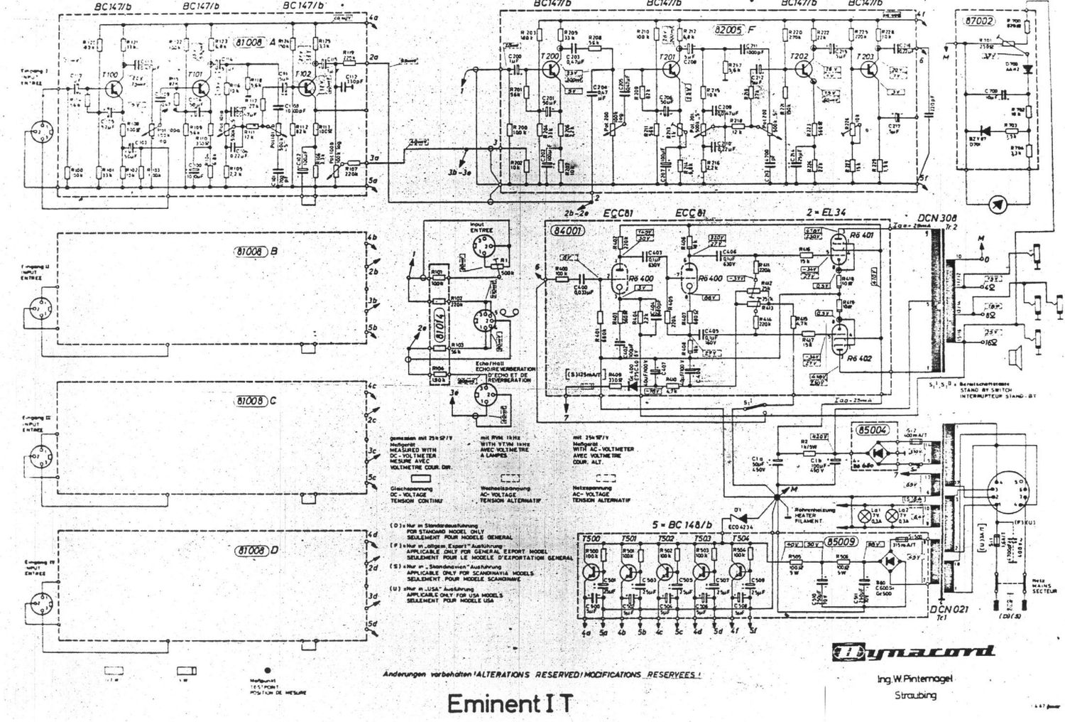 Dynacord Eminent 1T pwr sch