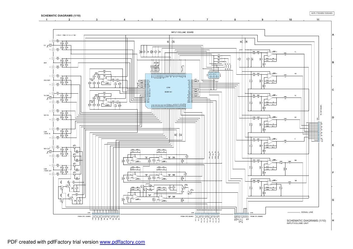 Denon AVR 1705 Schematic