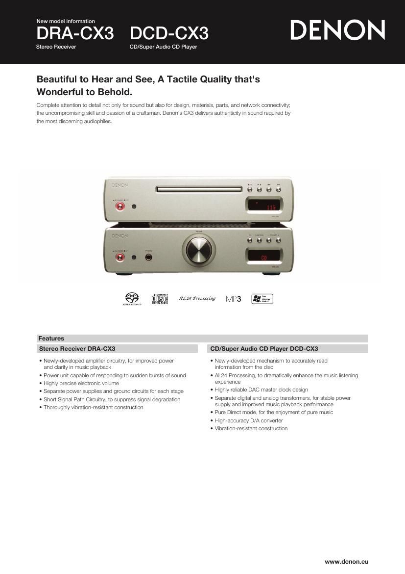 Denon CX3 Brochure