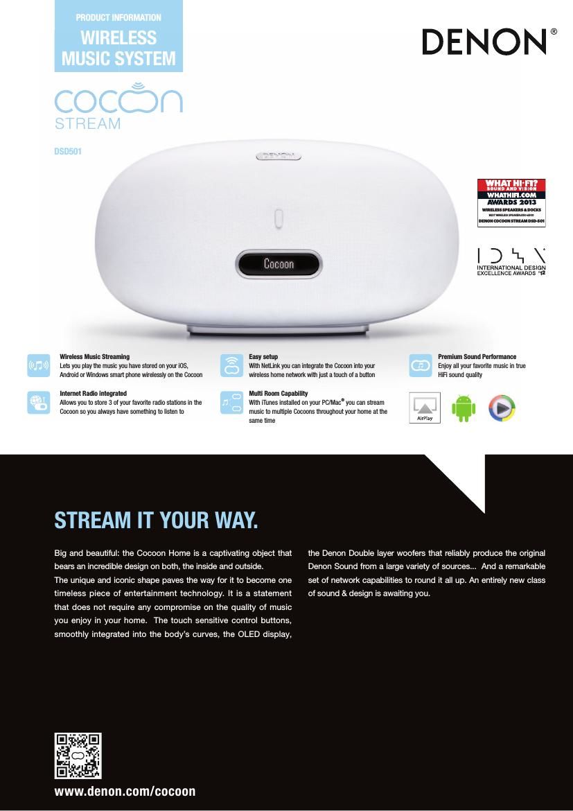 Denon Cocoon Stream Brochure