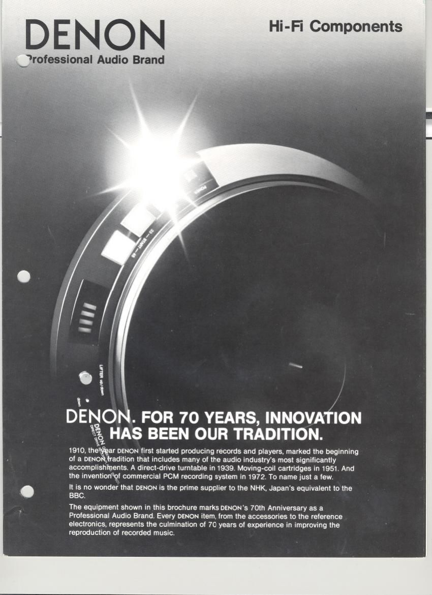 Denon Hifi 1980 Catalog