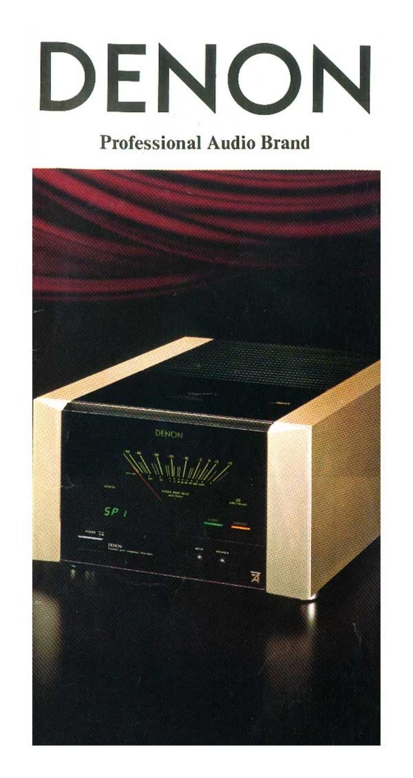 Denon Professional Audio Brand Catalog